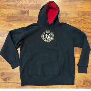 Vintage Hurley Y2K Men's Freedom of Choice Hoodie - Black, Sz XL Skater Casual
